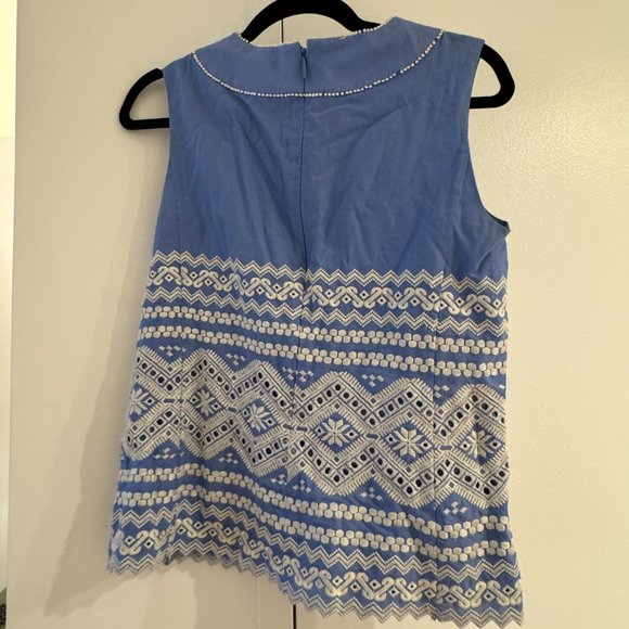 Tory Burch Eyelet Embroidered Top - Picture 2 of 2